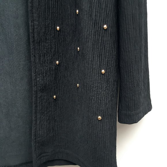 Studded open vintage black blazer - Picture 6 of 6